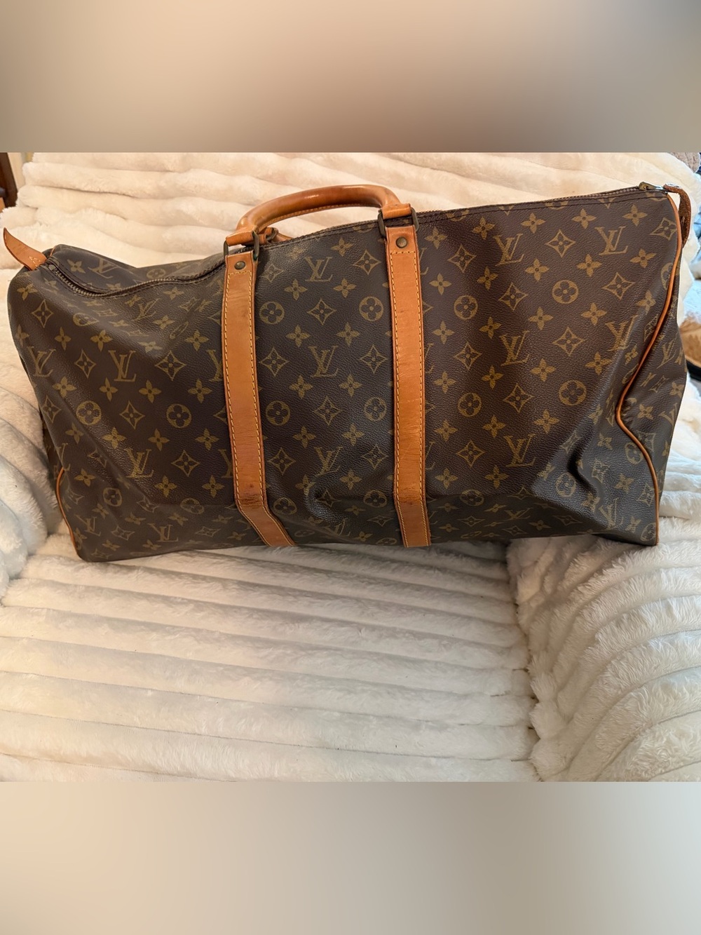 Louis Vuitton Monogram sz 55 Keepall from early ‘80’s